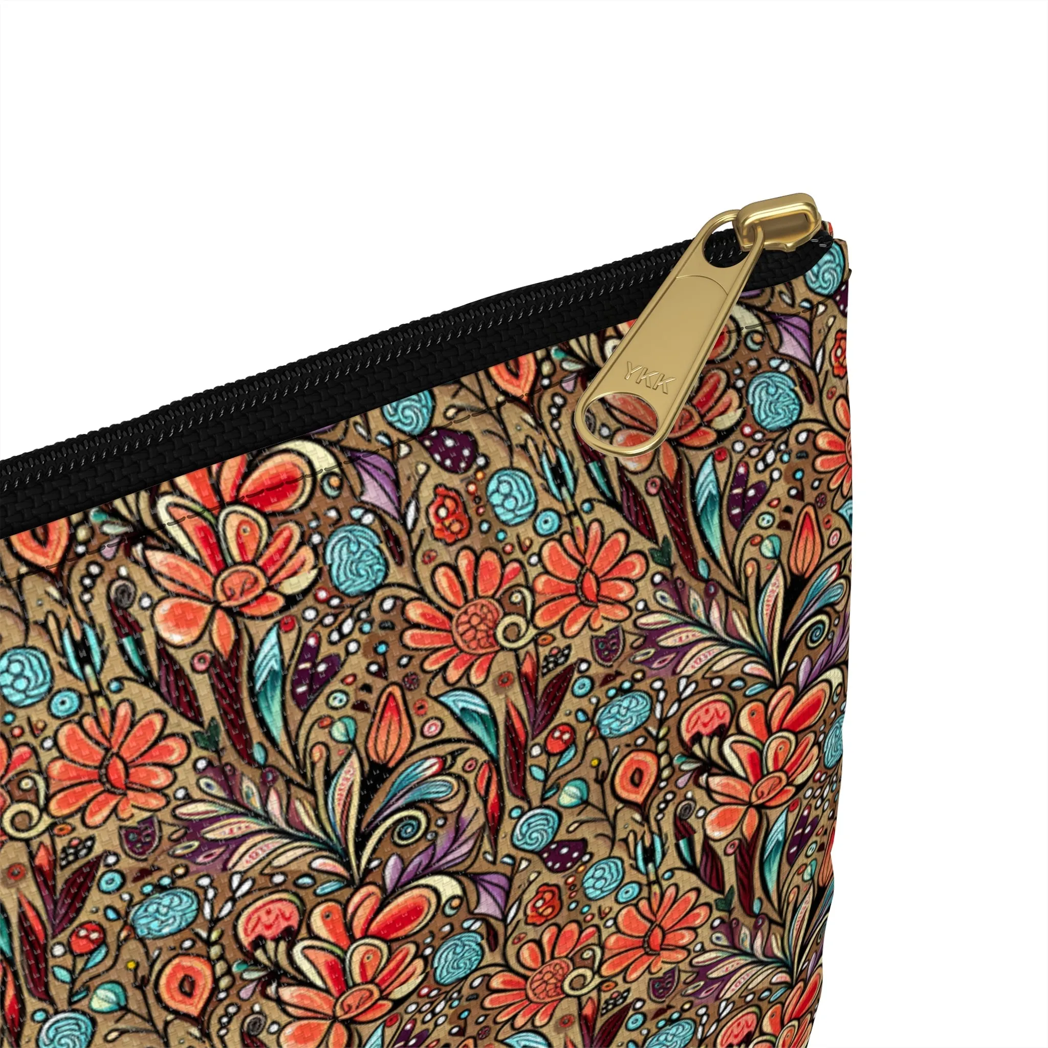 Boho Floral Travel Cosmetic Bag