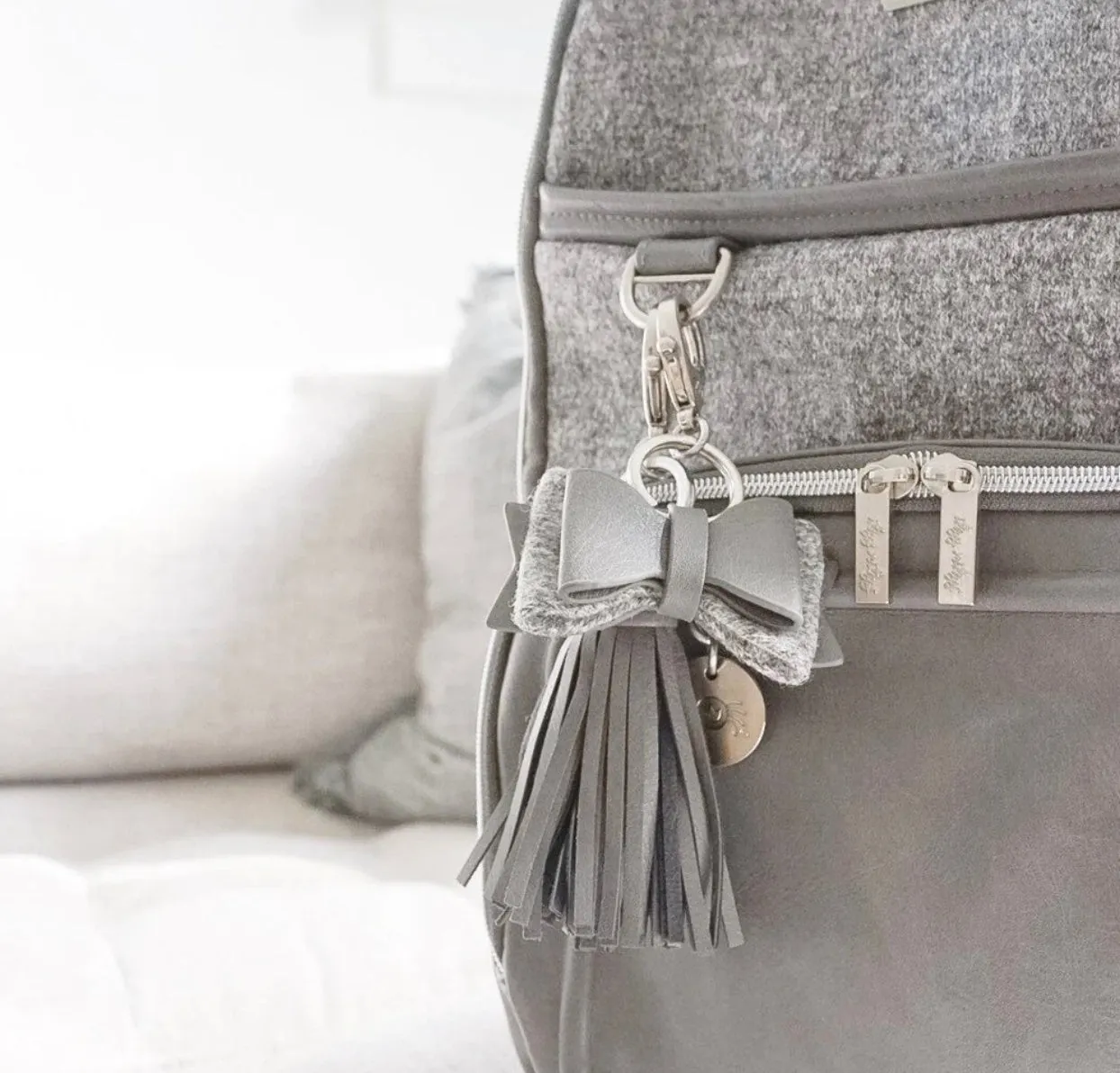 Boss Bow Keychain Charm - Grayson