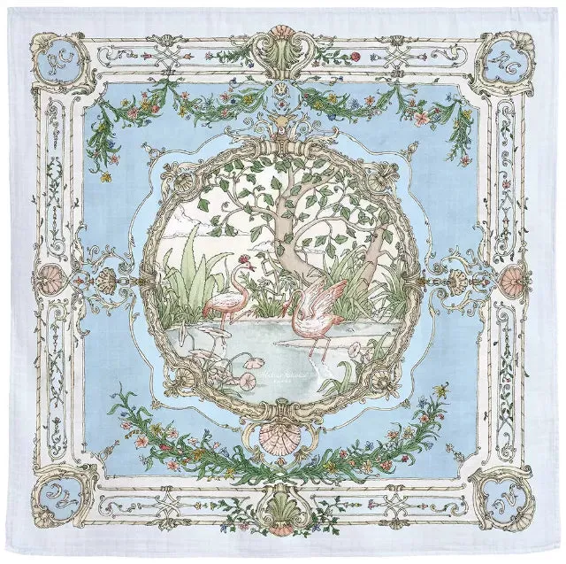 Brilliant Blue Tapestry Swaddle by Atelier Choux