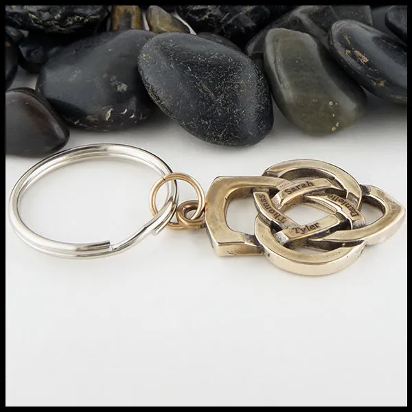 Bronze Father's Knot Key Chain