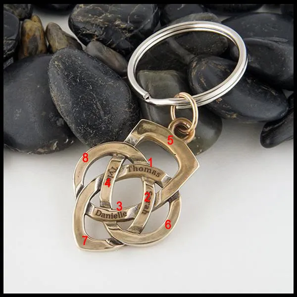 Bronze Father's Knot Key Chain