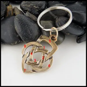 Bronze Father's Knot Key Chain