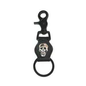 BSK05  Black on Black Key Fob w/ Skull