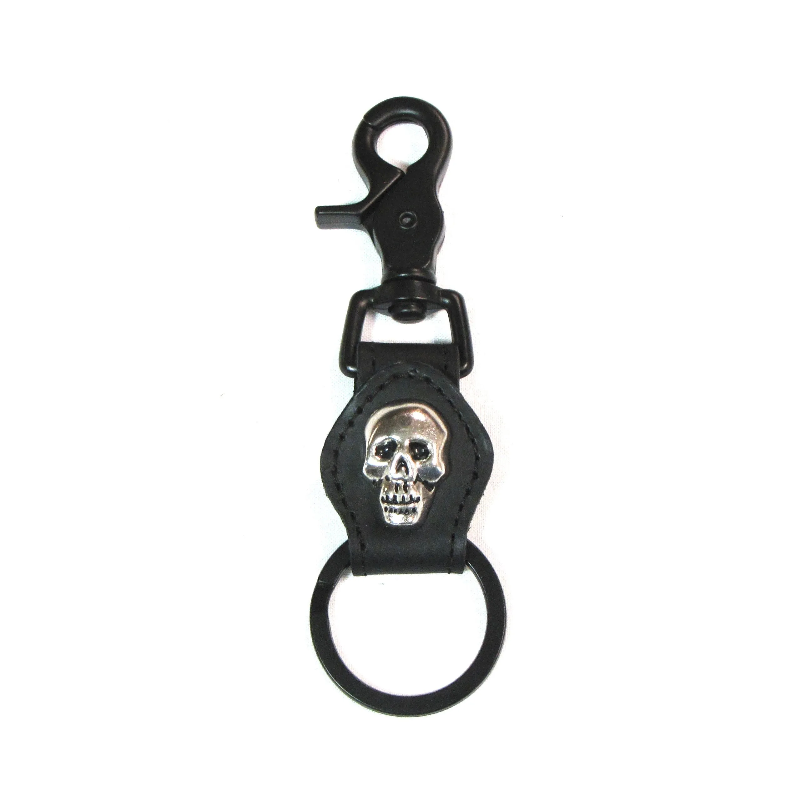BSK05  Black on Black Key Fob w/ Skull