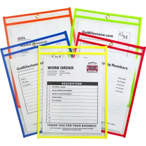 C-Line Neon Shop Ticket Holders, Stitched