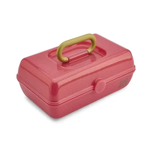 Caboodles Women's Pretty in Petite Cosmetic Case, Wicked Glinda-Pink Sparkle