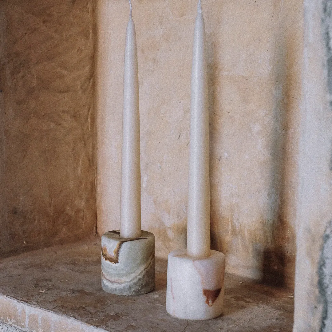 Candle Holders, Onyx