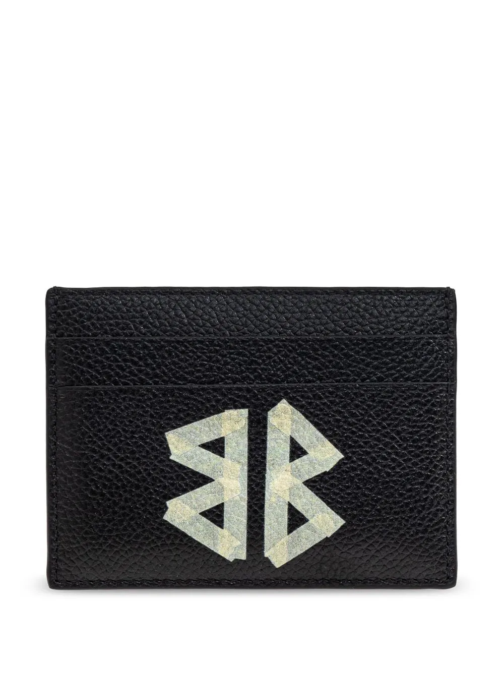 Cash tape type leather card case