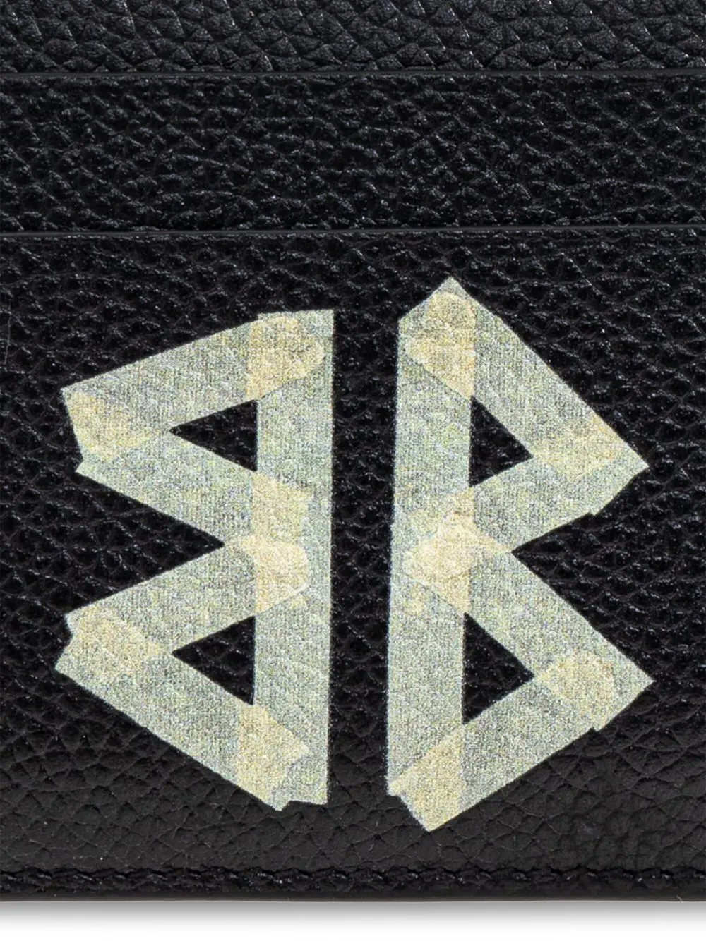 Cash tape type leather card case