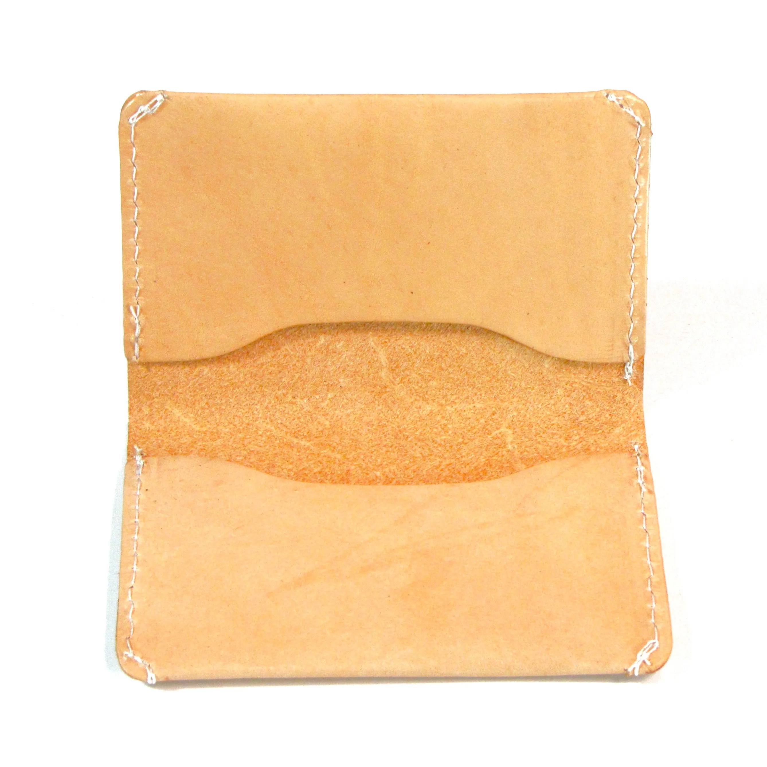 CC310-NT  Fold-Over Card Case- Natural Veg Tan