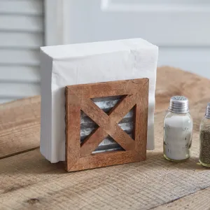 Charming Barn Door Napkin Caddy