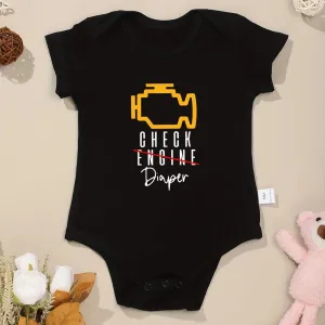 Check Diaper Onesie