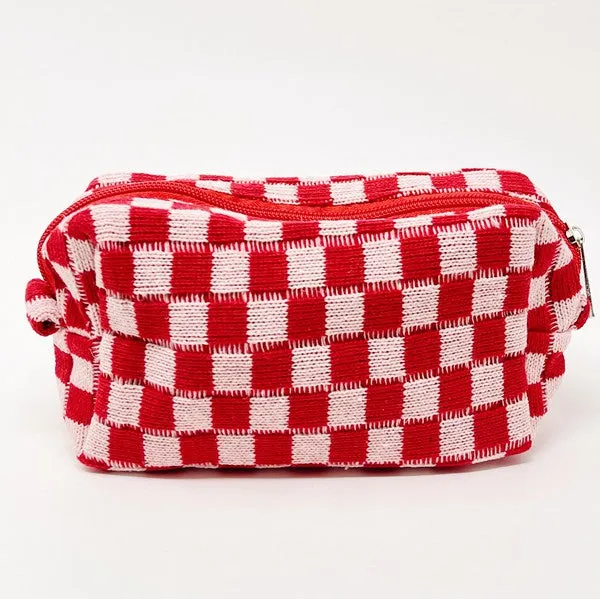 Check Yourself Cosmetic Bag Makeup Travel Bag