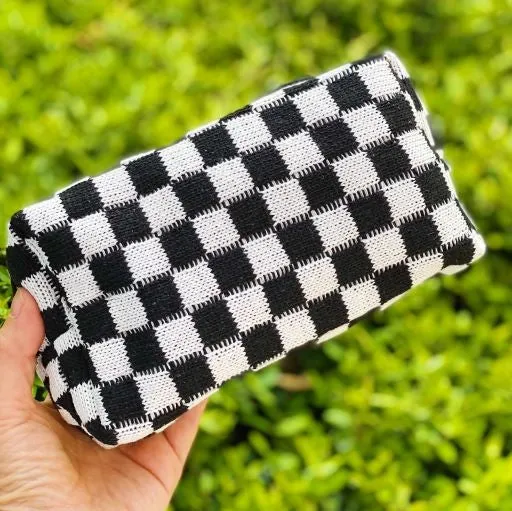 Check Yourself Cosmetic Bag Makeup Travel Bag