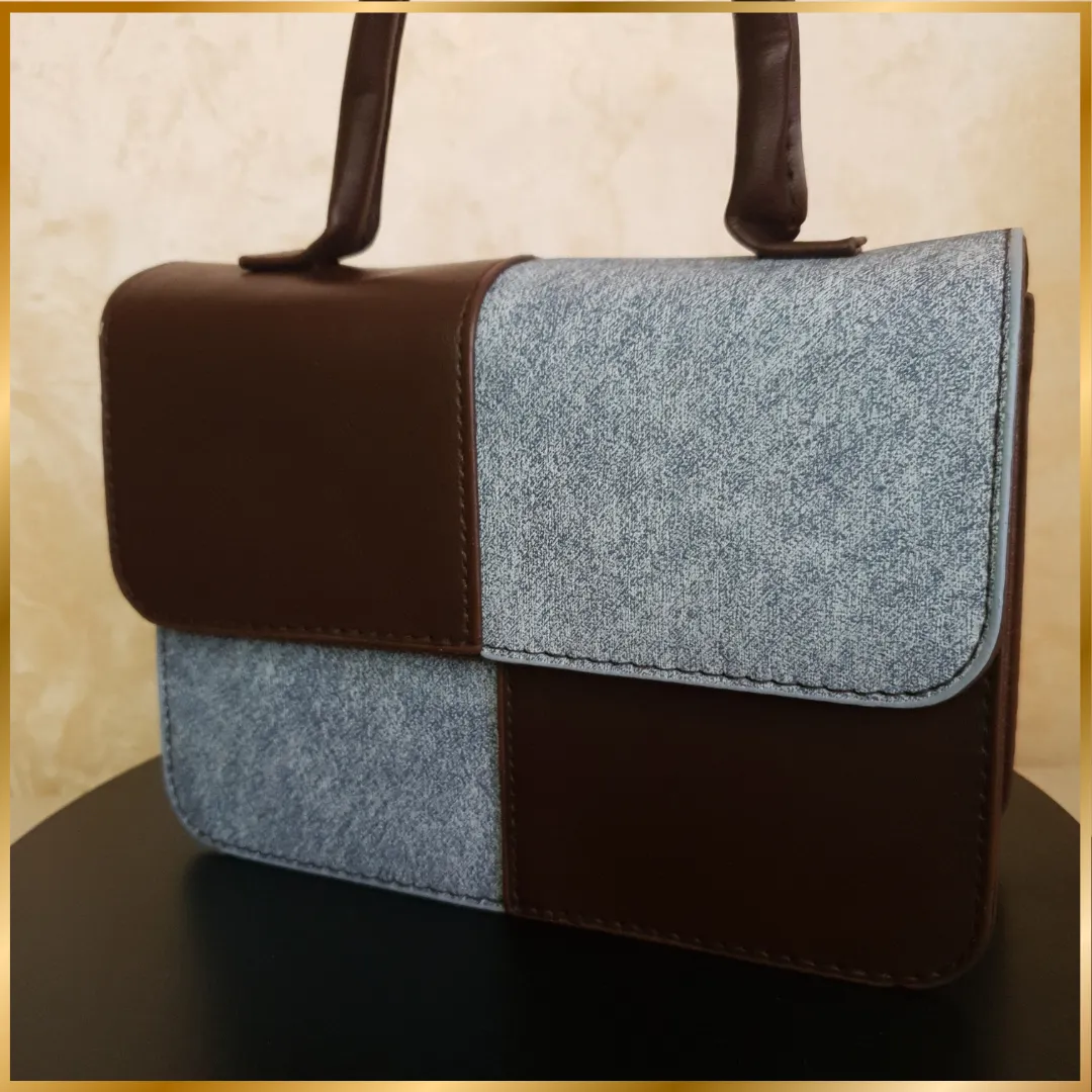Checked Cross-Body Bag