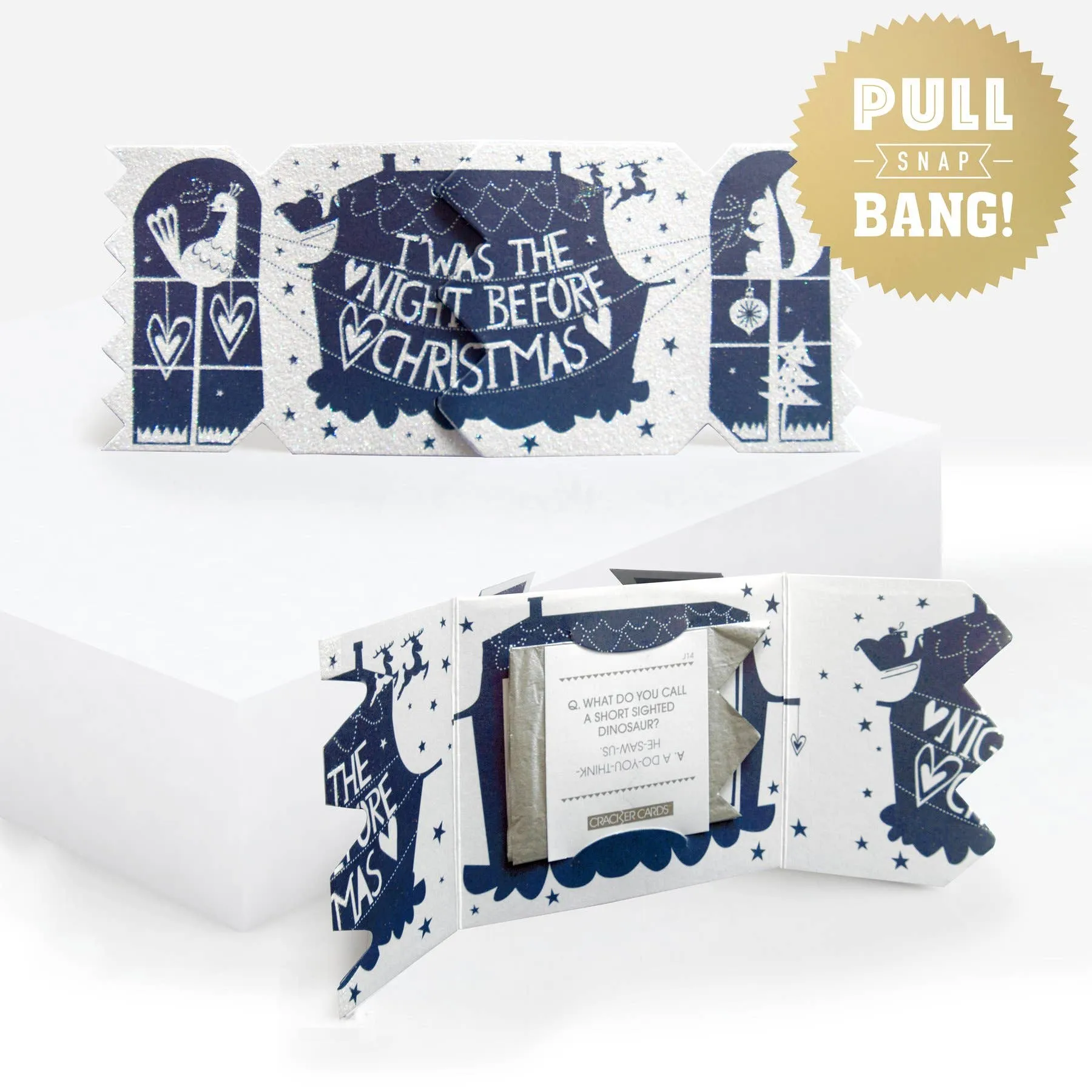 Christmas Dream House Cracker Card