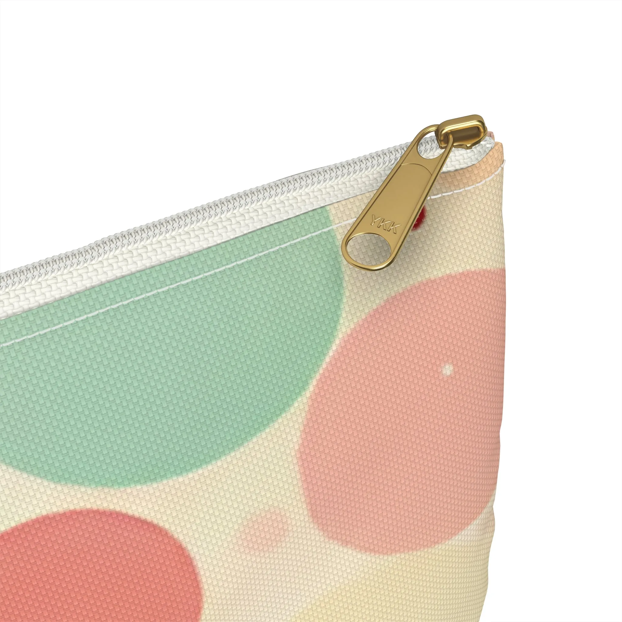 Circles in Pastel Retro Look Cosmetic Travel Bag