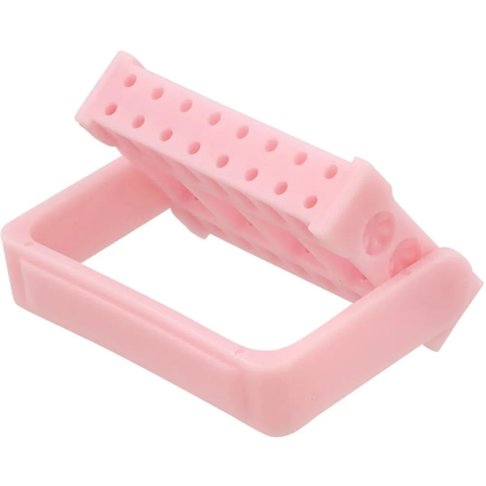 Clamshell Nail Carbide Drill Bit Holder &amp; Storage (Case Only) - 16 Holes - Pink - Each