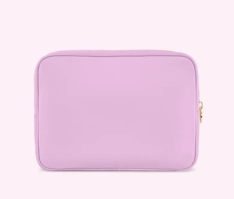 CLEAR FRONT LARGE POUCH - GRAPE