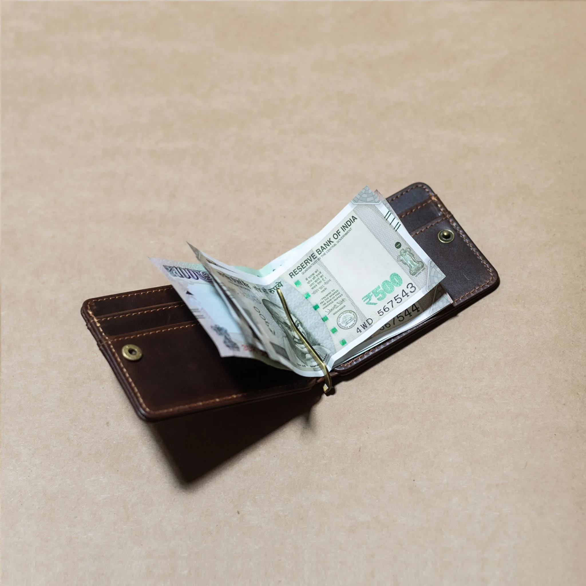 Clipper Wallet - Brown