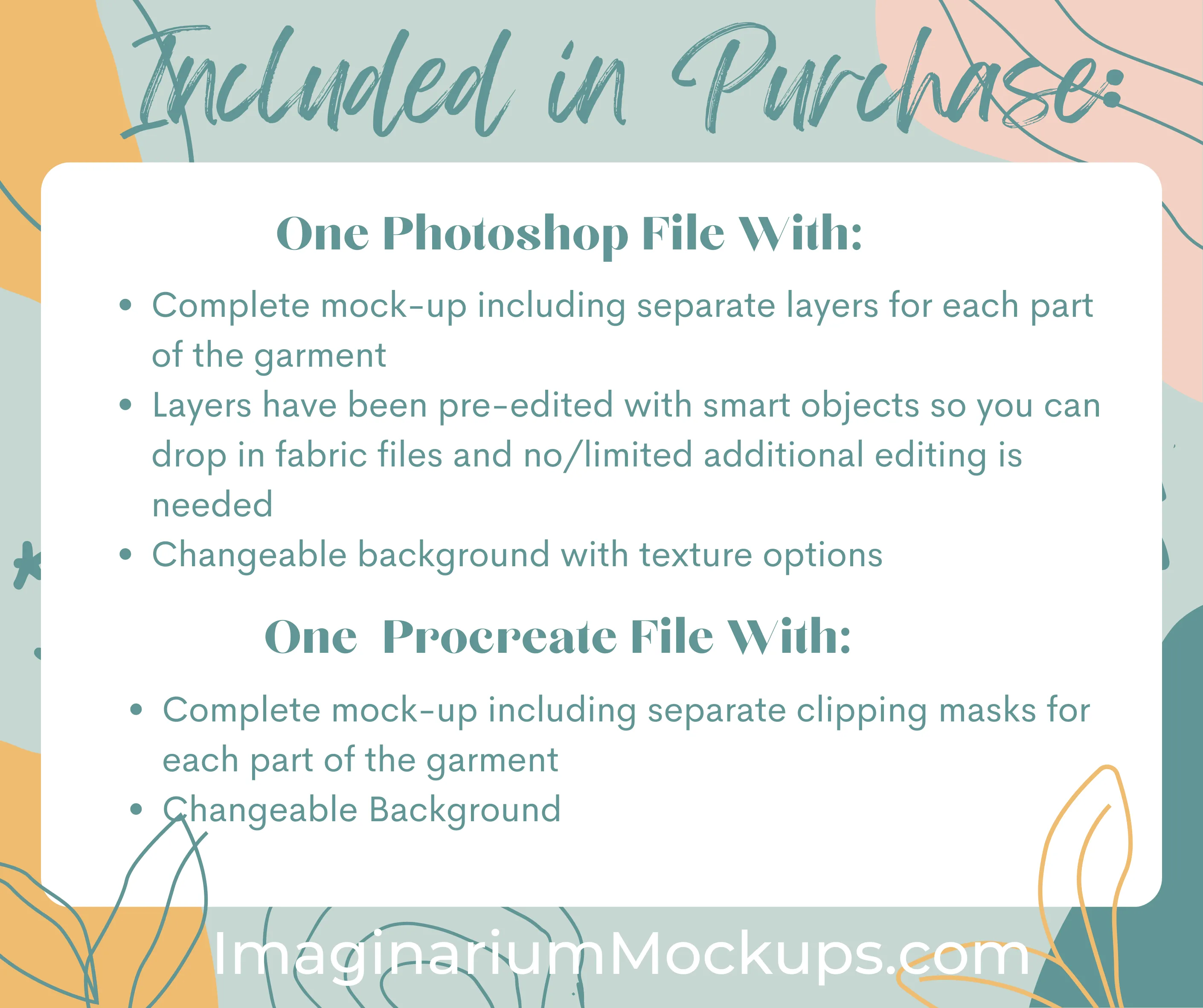 Cloth Diaper BUNDLE Mock Up, Realistic Mockup for Photoshop and Procreate