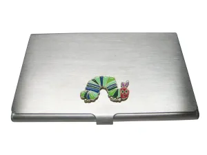 Colorful Caterpillar Bug Insect Business Card Holder