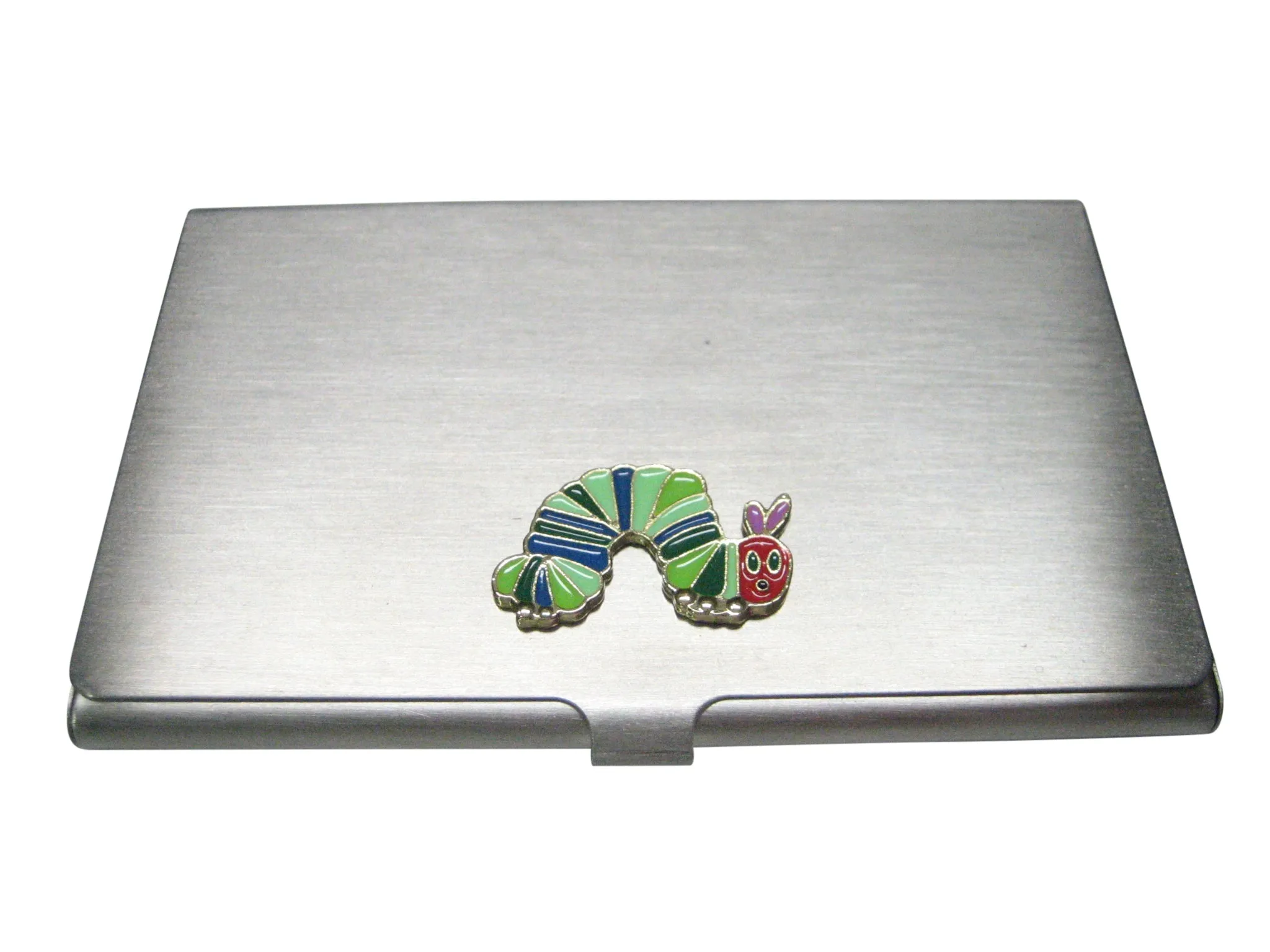 Colorful Caterpillar Bug Insect Business Card Holder