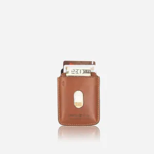 COMPACT CARD HOLDER, TAN