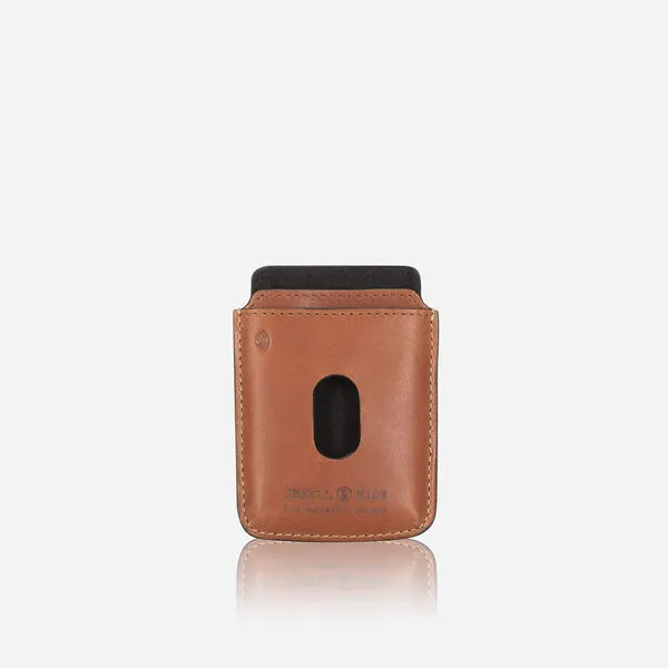 COMPACT CARD HOLDER, TAN