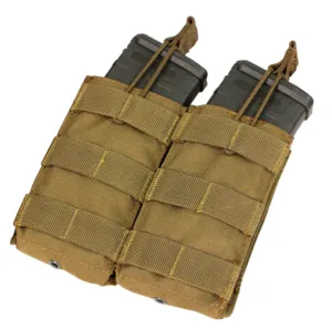 Condor Double Open-Top M4/M16 Mag Pouch Coyote Brown