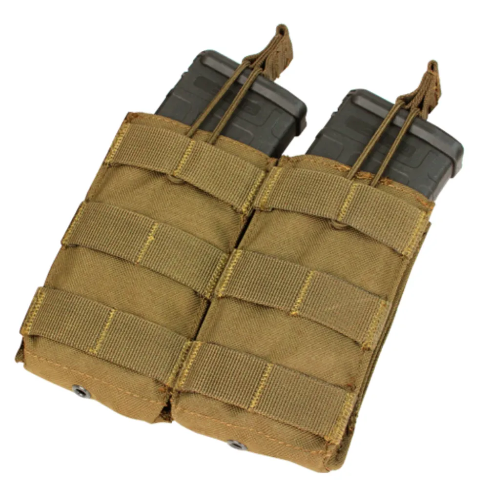 Condor Double Open-Top M4/M16 Mag Pouch Coyote Brown