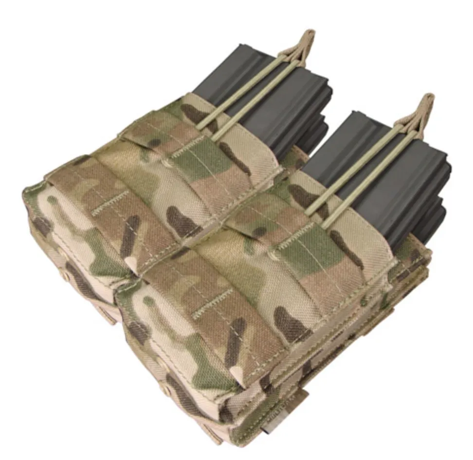 Condor Double Stacker Open Top M4 Mag Pouch  MultiCam
