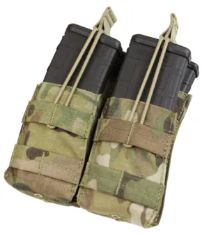 Condor Double Stacker Open Top M4 Mag Pouch  MultiCam