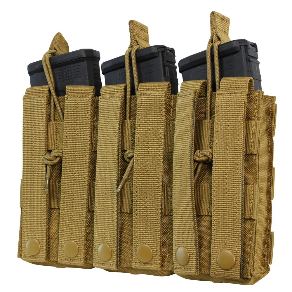 Condor Triple M4 Open Top Mag Pouch Black