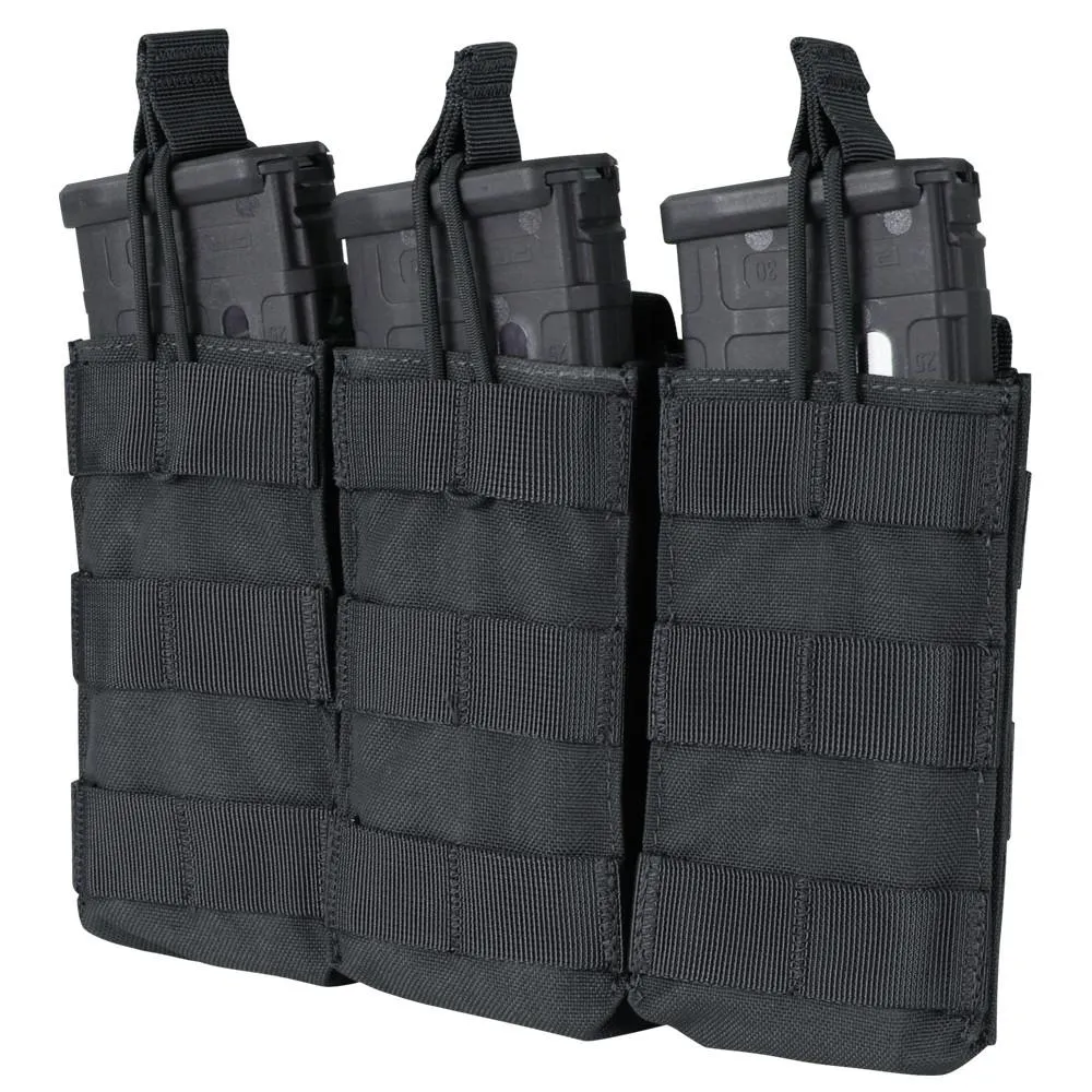 Condor Triple M4 Open Top Mag Pouch Black