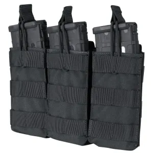 Condor Triple M4 Open Top Mag Pouch Black
