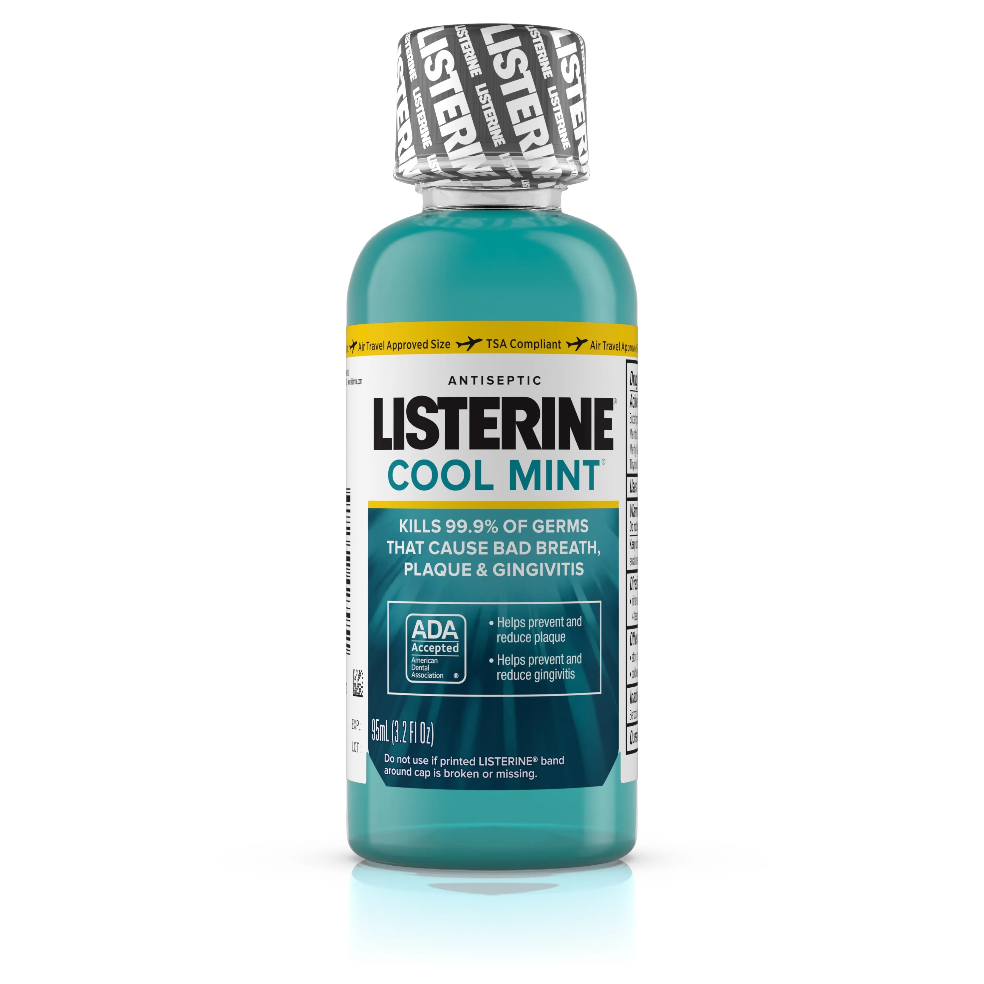 Cool Mint Listerine Antiseptic Mouthwash, Travel Size
