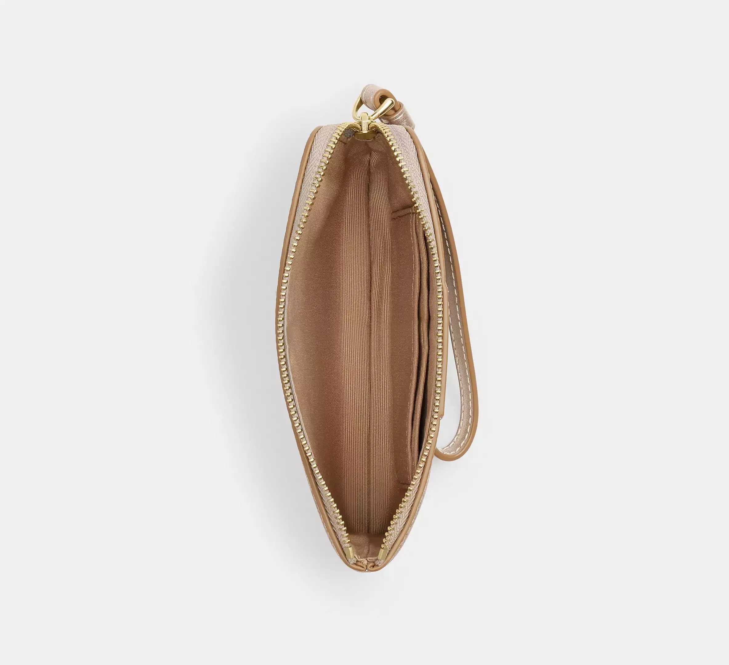 Corner Zip Wristlet In Signature Canvas
