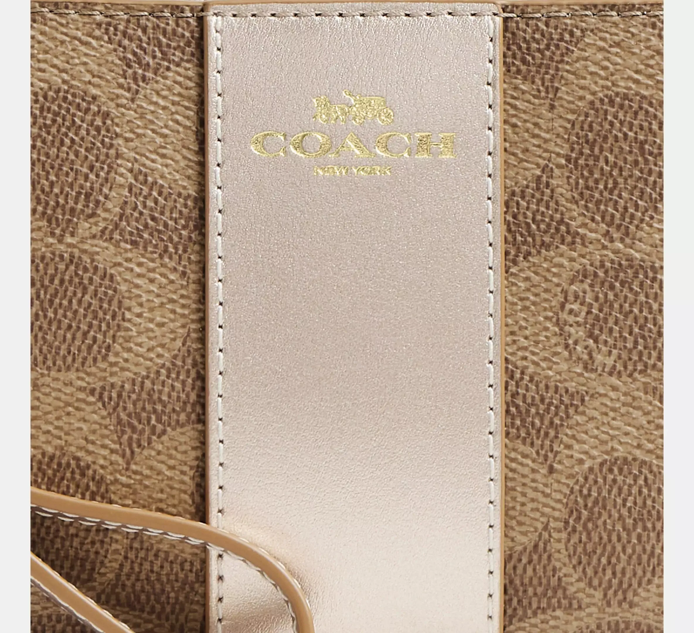 Corner Zip Wristlet In Signature Canvas