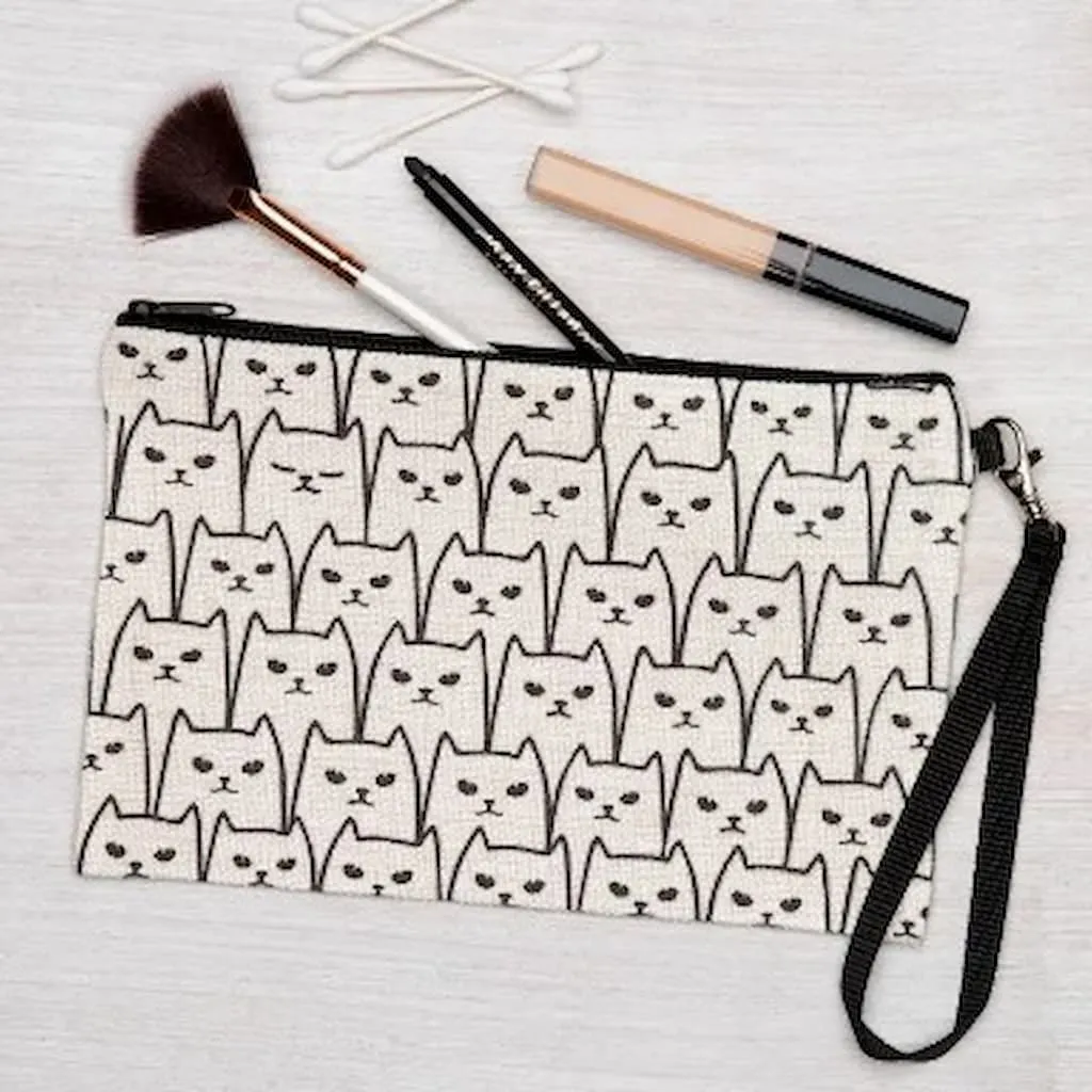 Counter Couture Linen Zipper Pouch