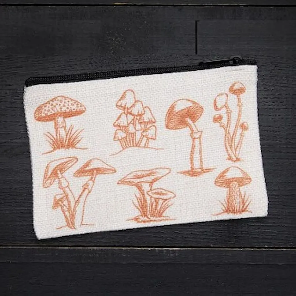 Counter Couture Linen Zipper Pouch