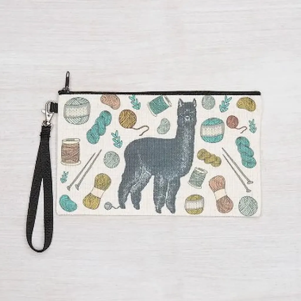 Counter Couture Linen Zipper Pouch