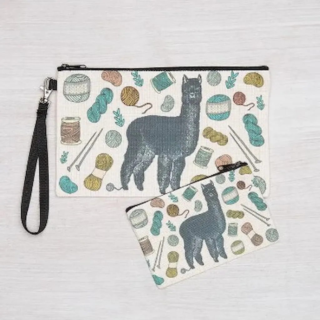 Counter Couture Linen Zipper Pouch