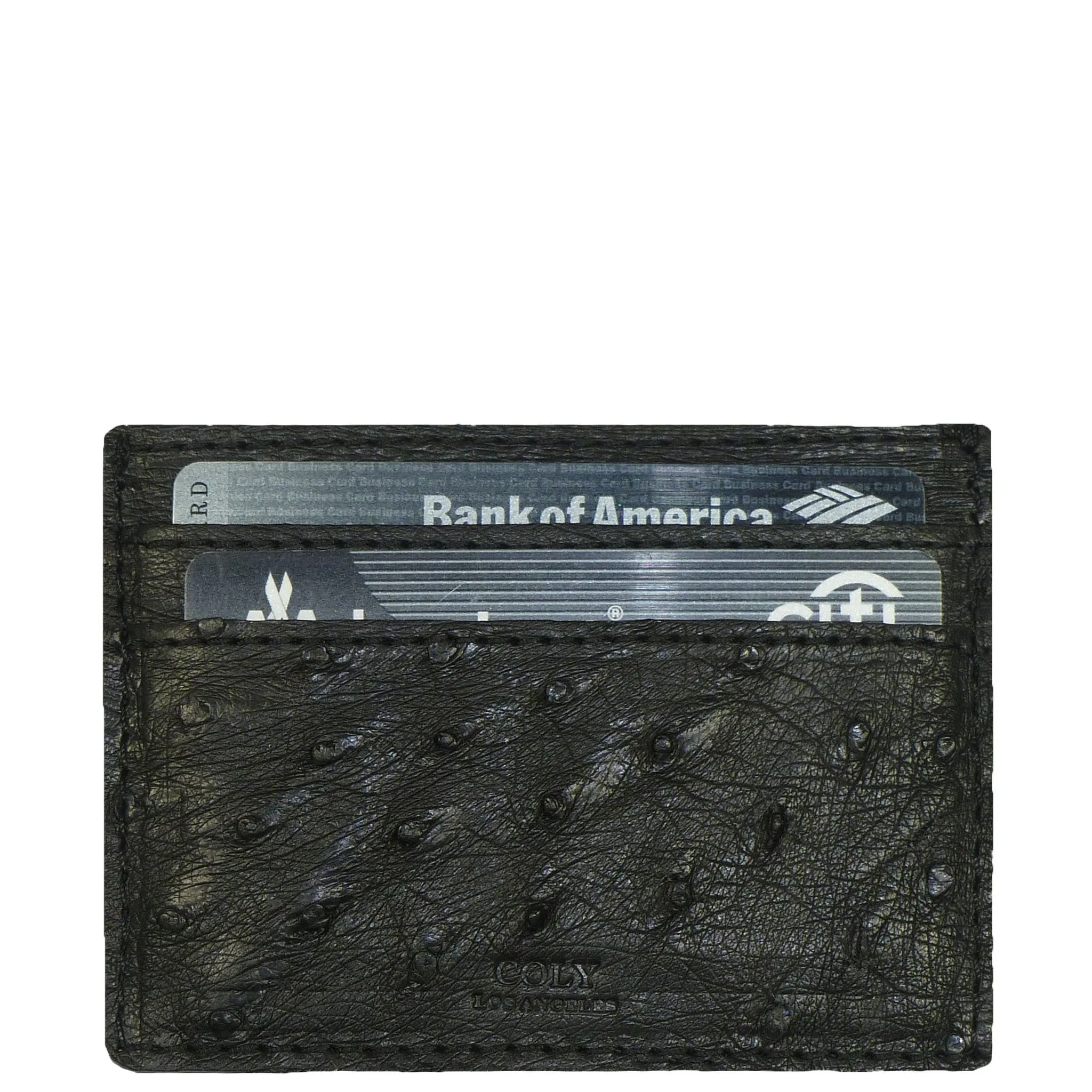 Credit Card Holder in Ostrich
