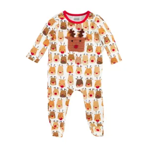 Crochet Reindeer Footie