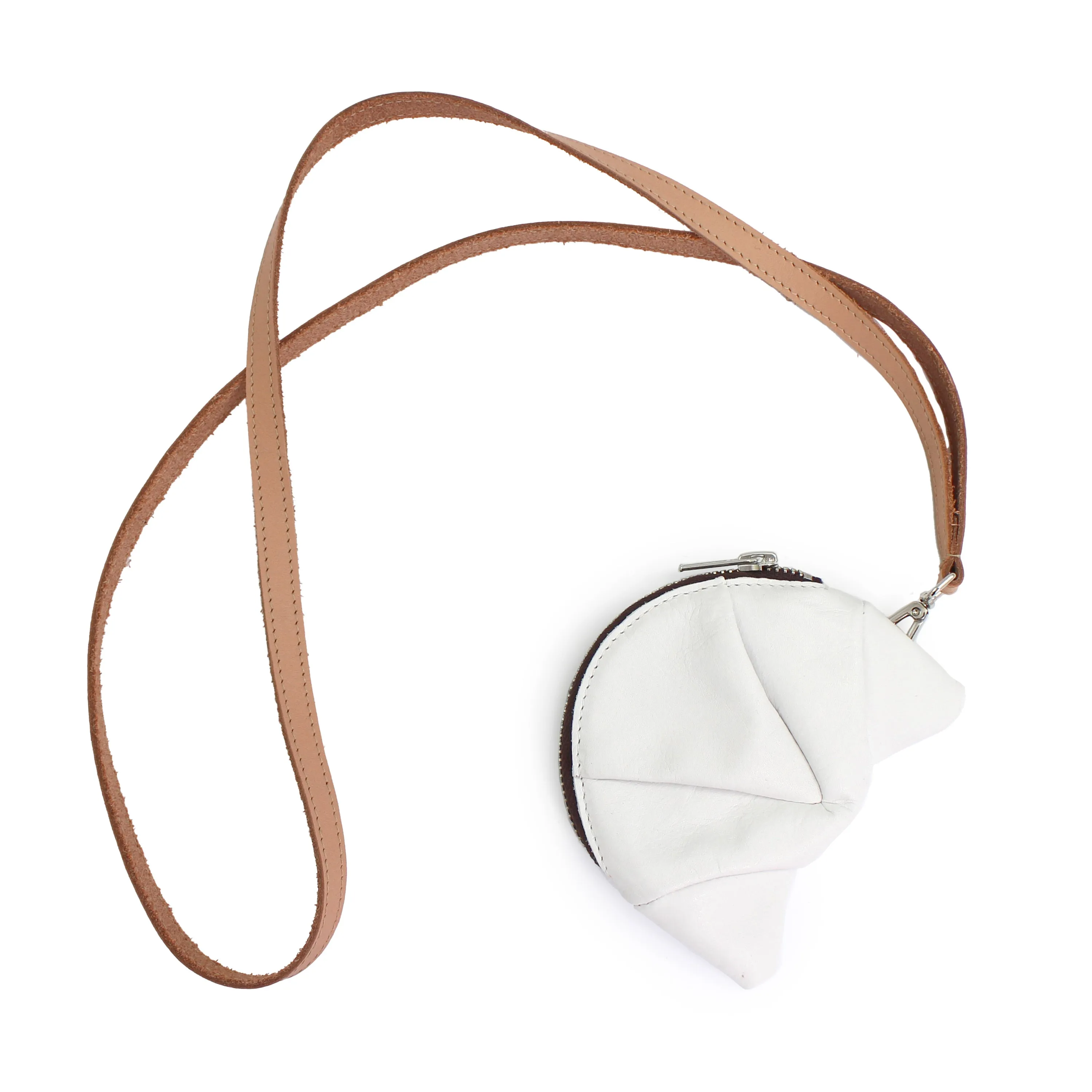 CROISSANT Coincase Strap   White