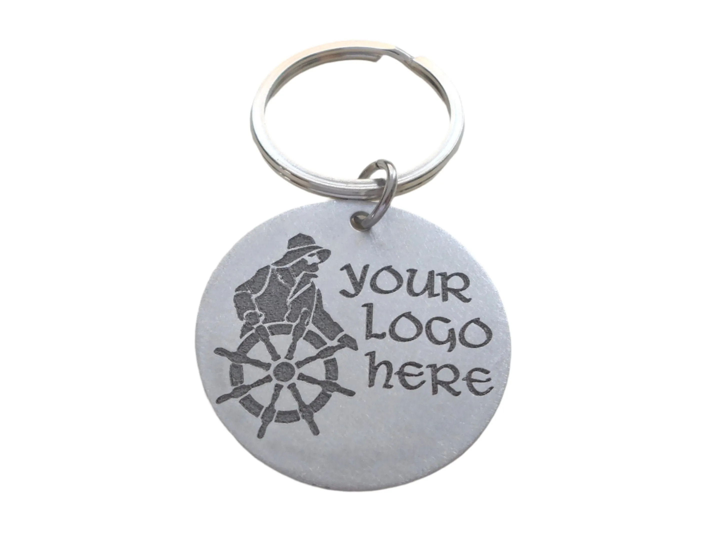 Customized Laser Engraved Logo Keychain, Drawing Engraved Keychain, Customized Logo Keychain