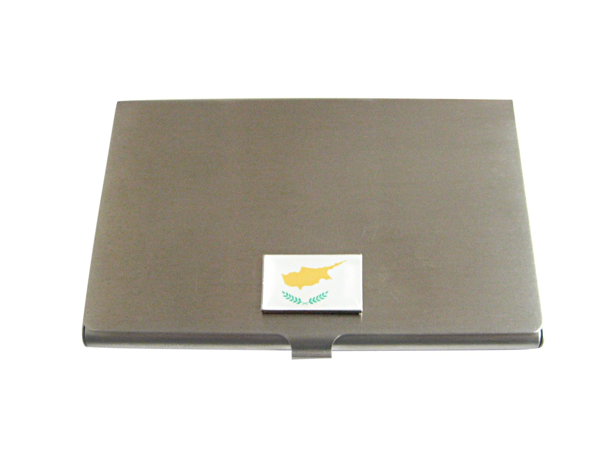 Cyprus Flag Pendant Business Card Holder