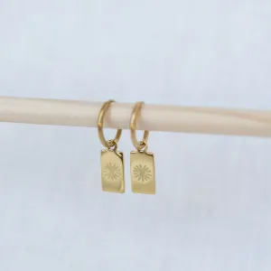 Daisy Hoop Earrings