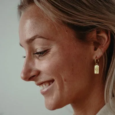 Daisy Hoop Earrings